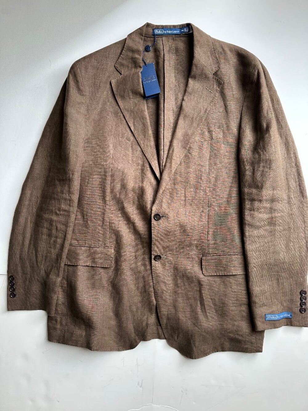 Polo by Ralph Lauren 100% Linen Blazer - Brown - 46L (NWT)